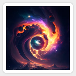 Formet Galaxy Planets Sticker